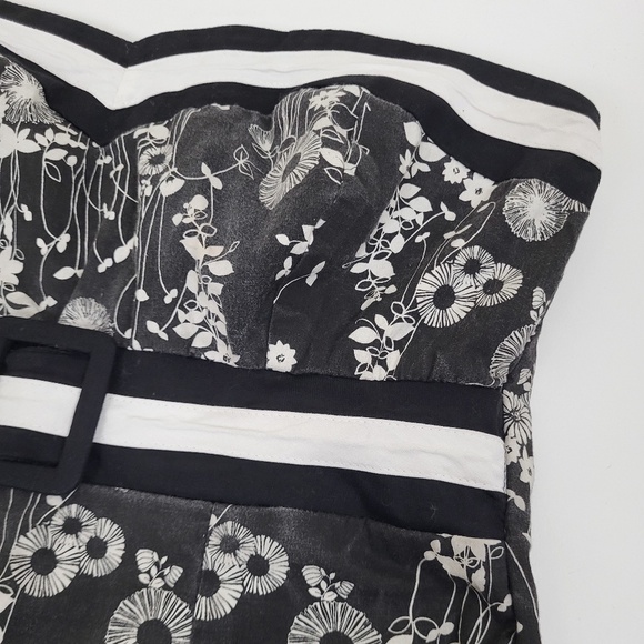 FREE W Purchase Floral Mini Dress Strapless petticoat tube top - Picture 13 of 16